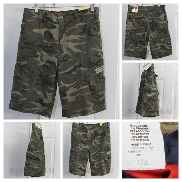 Green Camo Men’s Cargo Short Unionbay
